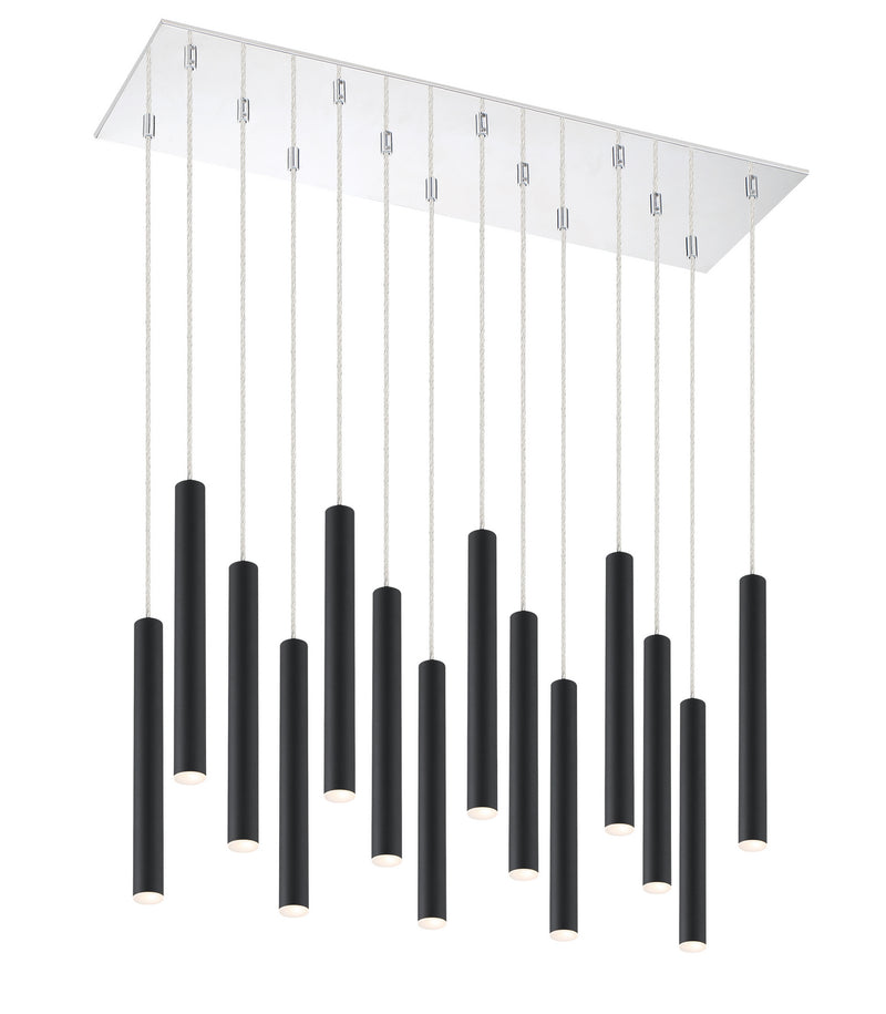 Z-Lite 917MP12-MB-LED-14LCH LED Chandelier, Chrome