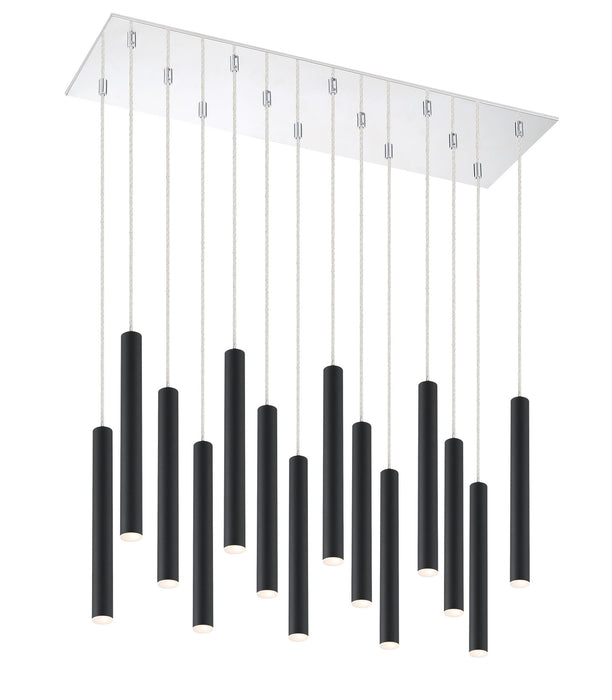 Z-Lite 917MP12-MB-LED-14LCH LED Chandelier, Chrome