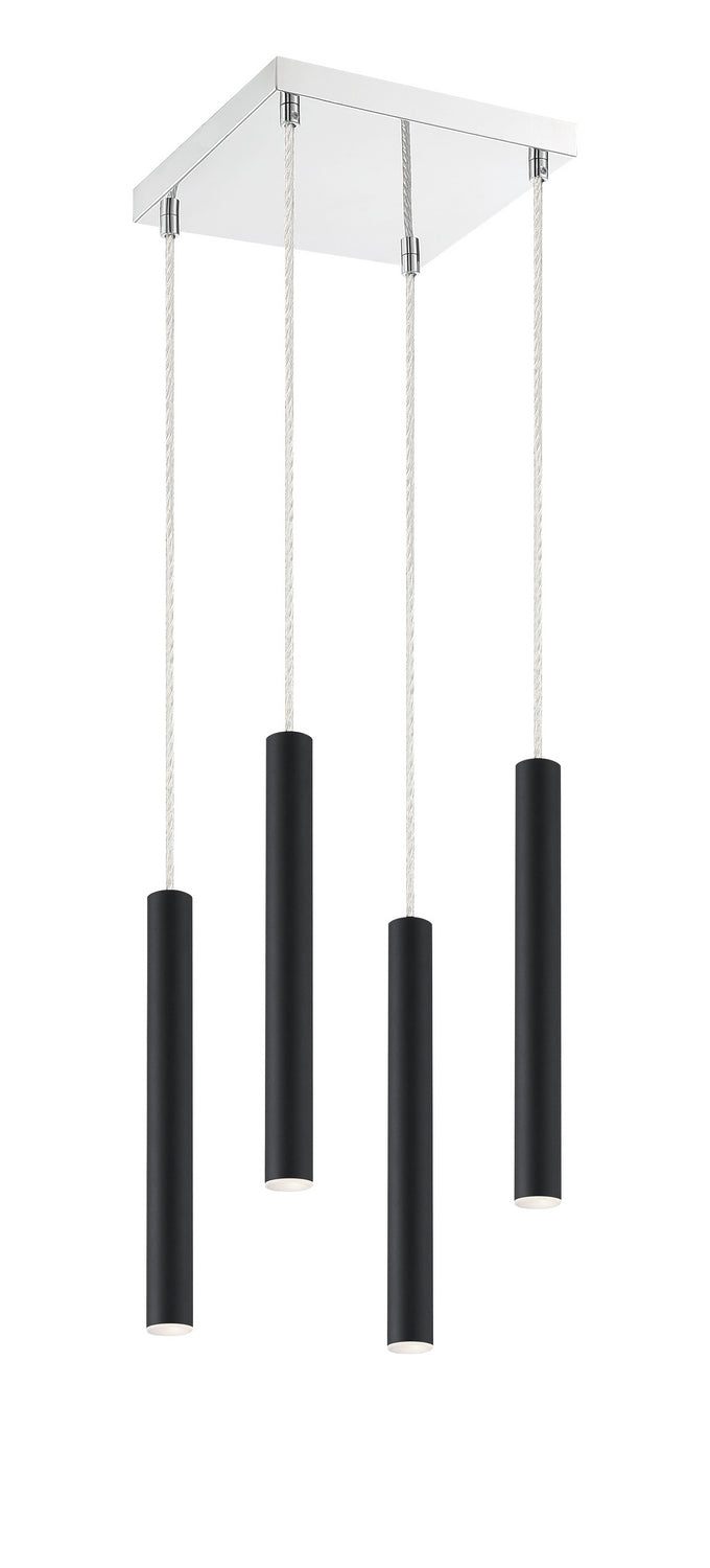 Z-Lite 917MP12-MB-LED-4SCH LED Chandelier, Matte Black