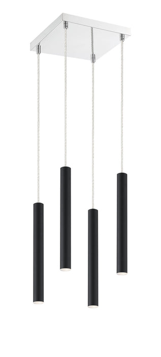 Z-Lite 917MP12-MB-LED-4SCH LED Chandelier, Matte Black