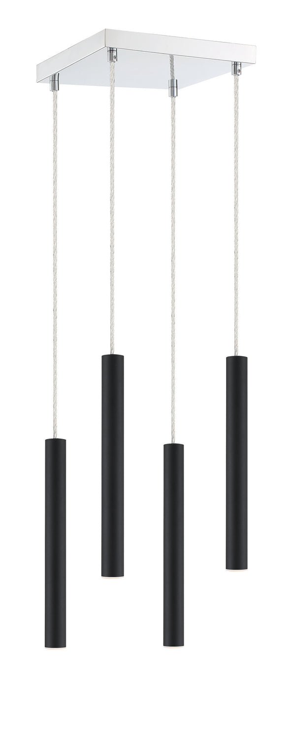 Z-Lite 917MP12-MB-LED-4SCH LED Chandelier, Matte Black