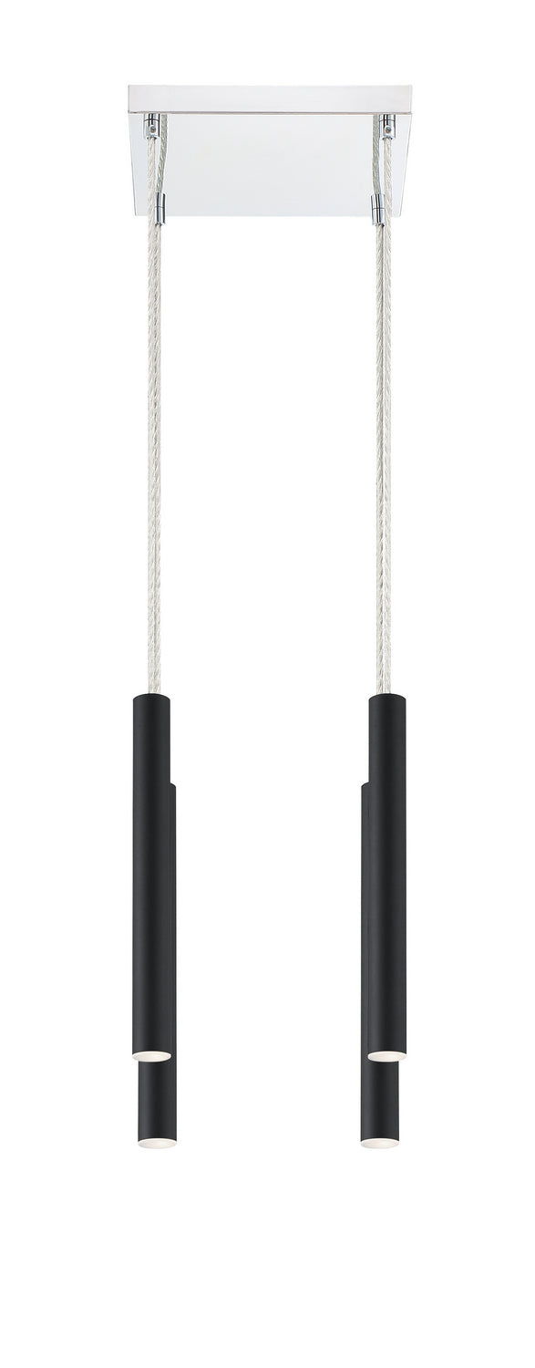Z-Lite 917MP12-MB-LED-4SCH LED Chandelier, Matte Black