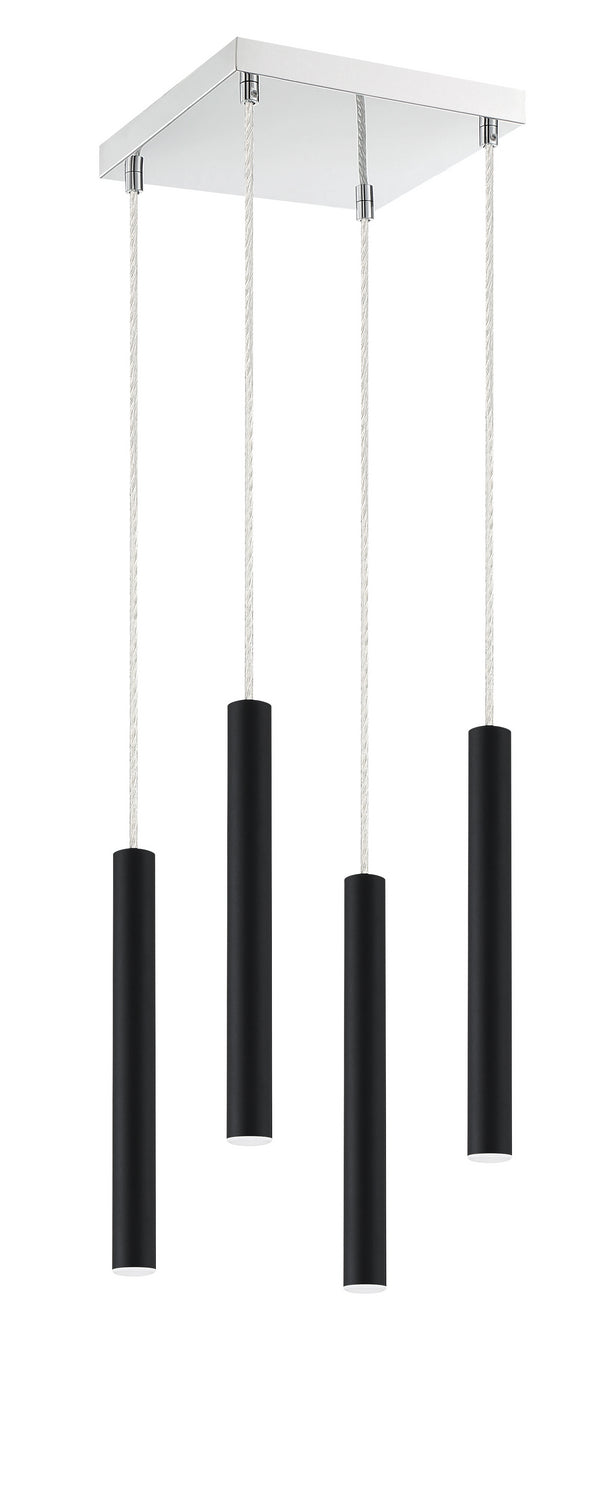 Z-Lite 917MP12-MB-LED-4SCH LED Chandelier, Matte Black