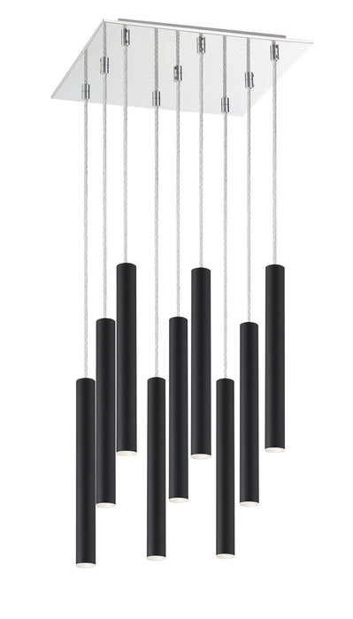 Z-Lite 917MP12-MB-LED-9SCH LED Chandelier, Chrome