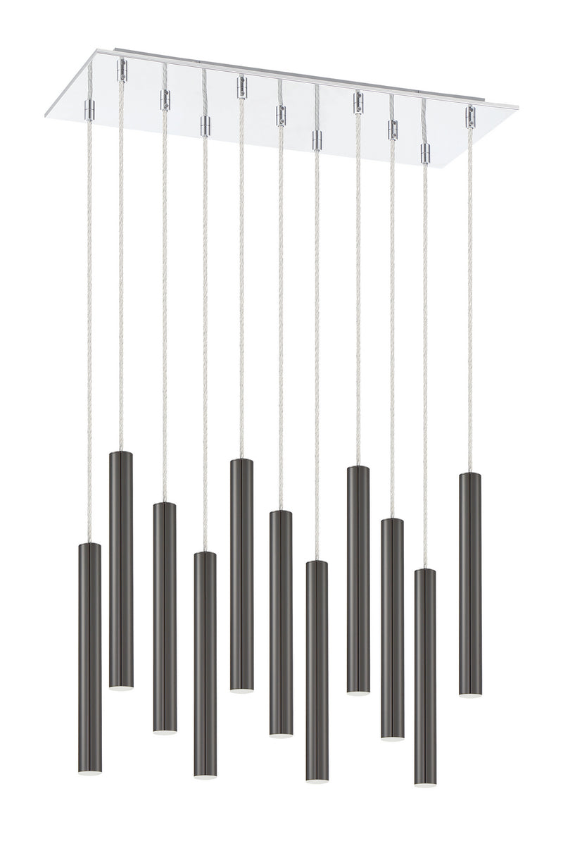 Z-Lite 917MP12PBL-LED-11LCH LED Chandelier, Chrome