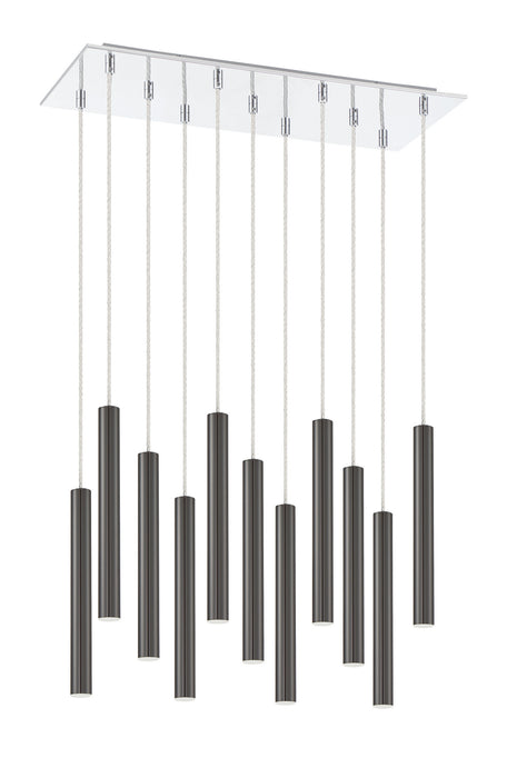 Z-Lite 917MP12PBL-LED-11LCH LED Chandelier, Chrome