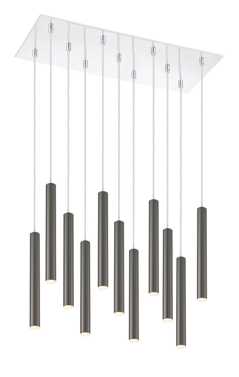 Z-Lite 917MP12PBL-LED-11LCH LED Chandelier, Chrome
