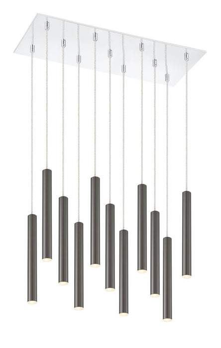 Z-Lite 917MP12PBL-LED-11LCH LED Chandelier, Chrome