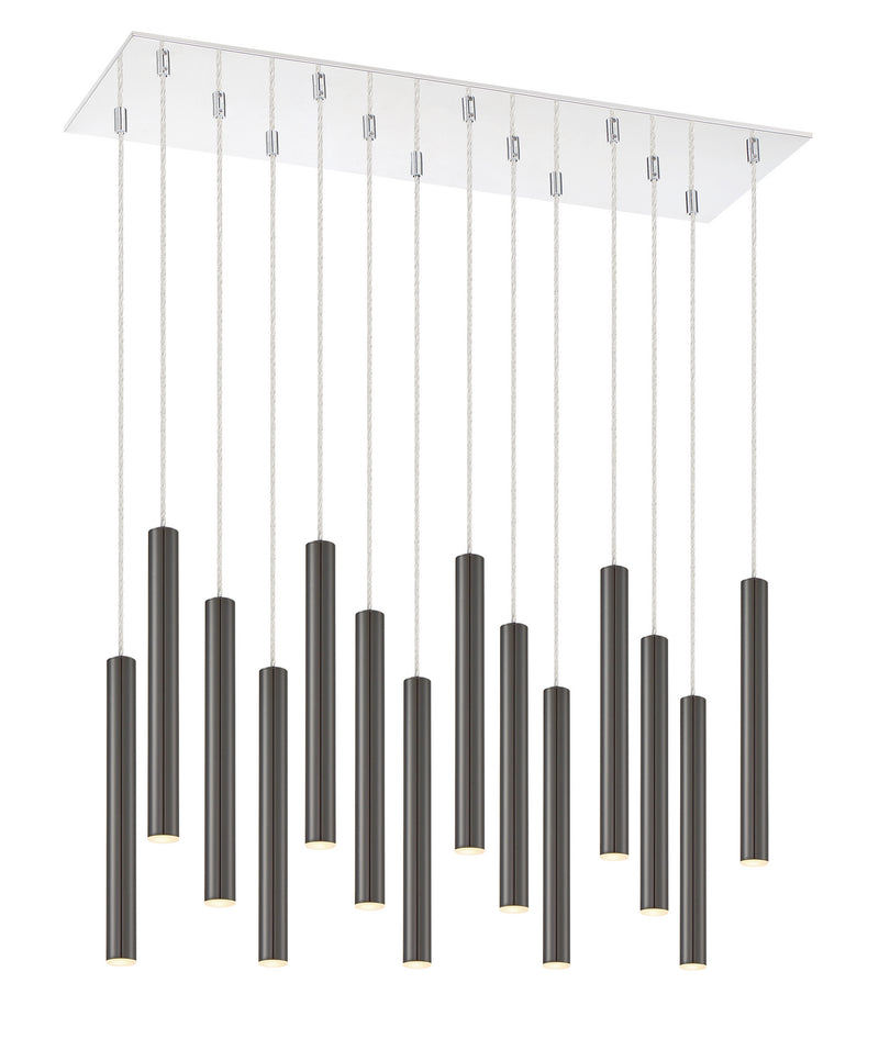 Z-Lite 917MP12PBL-LED-14LCH LED Chandelier, Chrome
