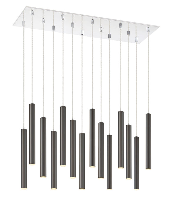Z-Lite 917MP12PBL-LED-14LCH LED Chandelier, Chrome