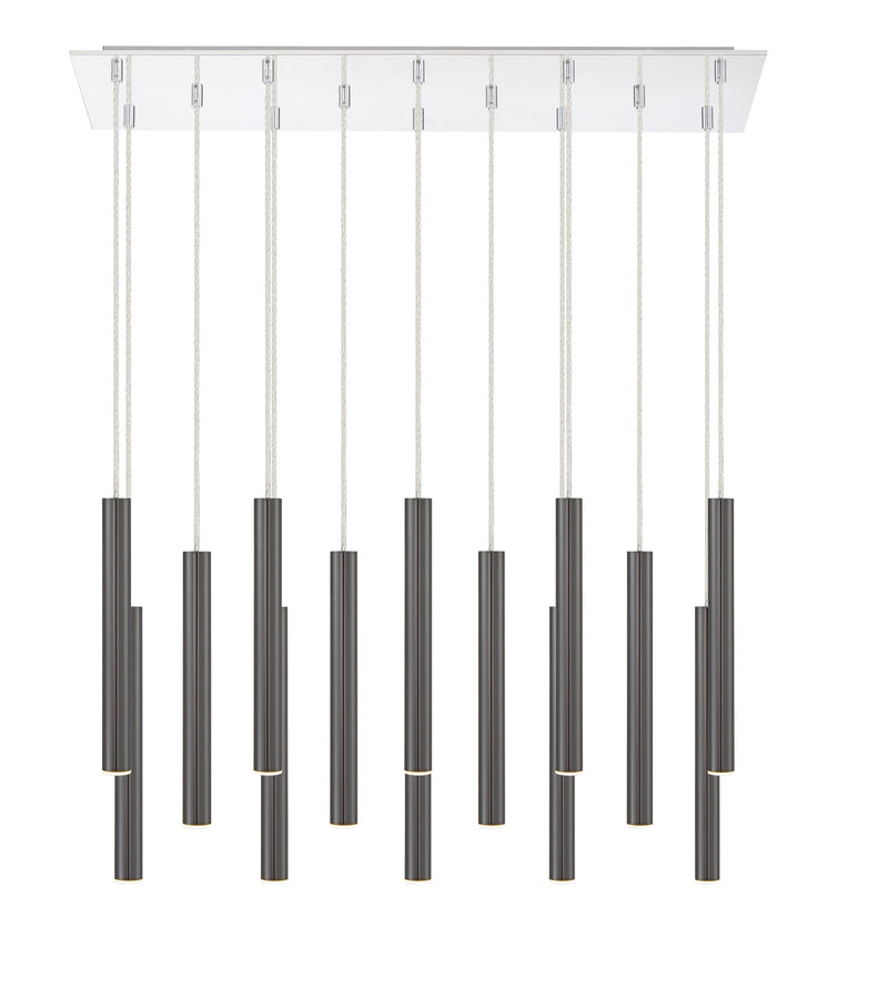 Z-Lite 917MP12PBL-LED-14LCH LED Chandelier, Chrome