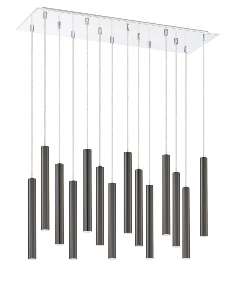 Z-Lite 917MP12PBL-LED-14LCH LED Chandelier, Chrome