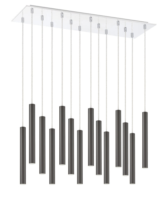 Z-Lite 917MP12PBL-LED-14LCH LED Chandelier, Chrome