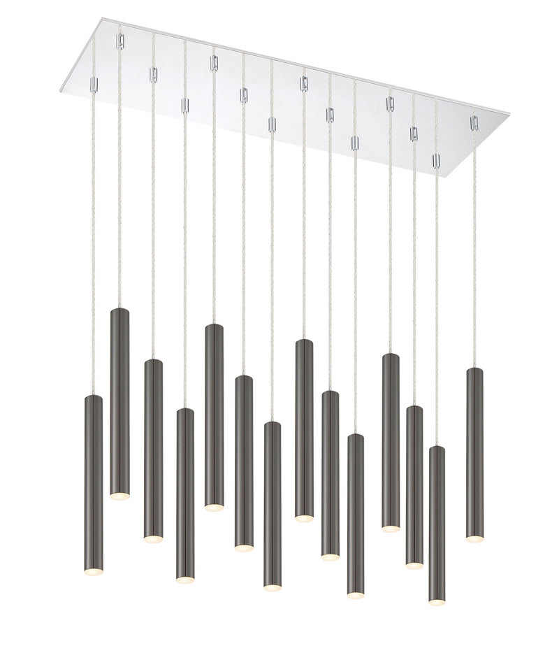 Z-Lite 917MP12PBL-LED-14LCH LED Chandelier, Chrome