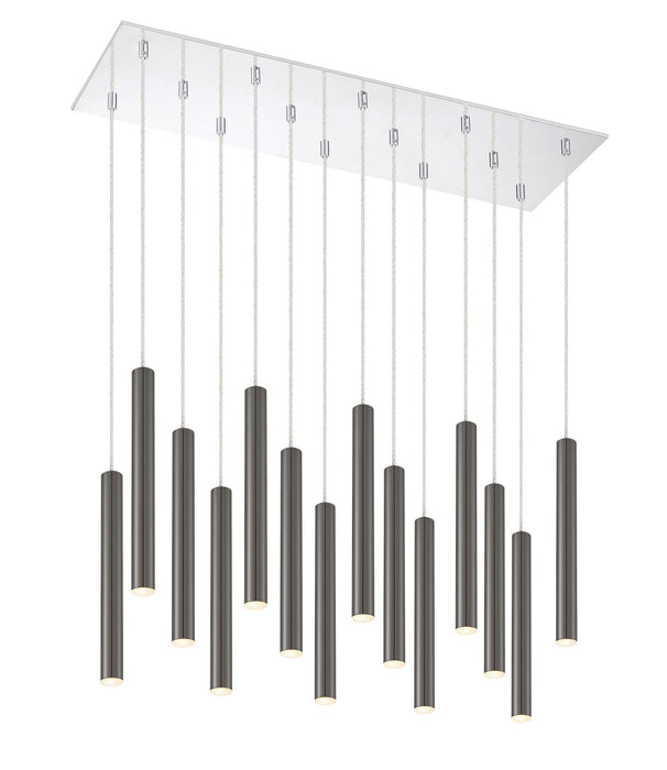 Z-Lite 917MP12PBL-LED-14LCH LED Chandelier, Chrome