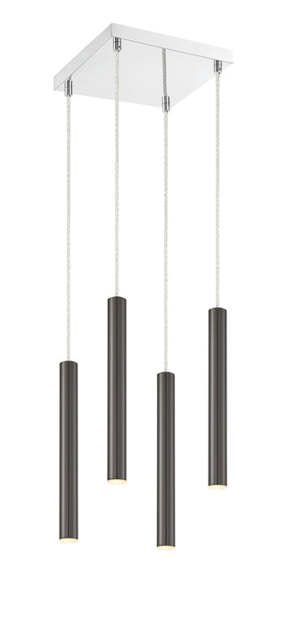 Z-Lite 917MP12-PBL-LED-4SCH LED Chandelier, Chrome