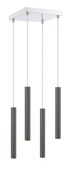 Z-Lite 917MP12-PBL-LED-4SCH LED Chandelier, Chrome