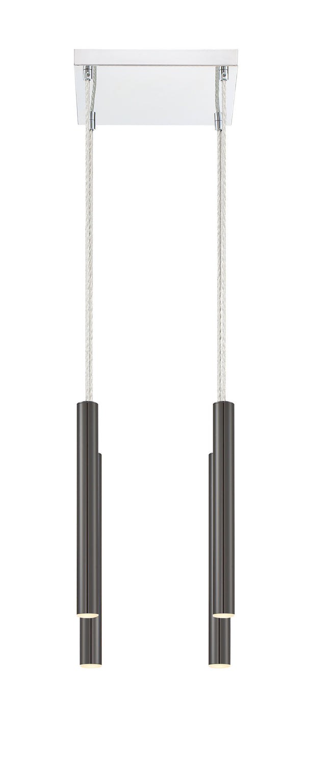Z-Lite 917MP12-PBL-LED-4SCH LED Chandelier, Chrome