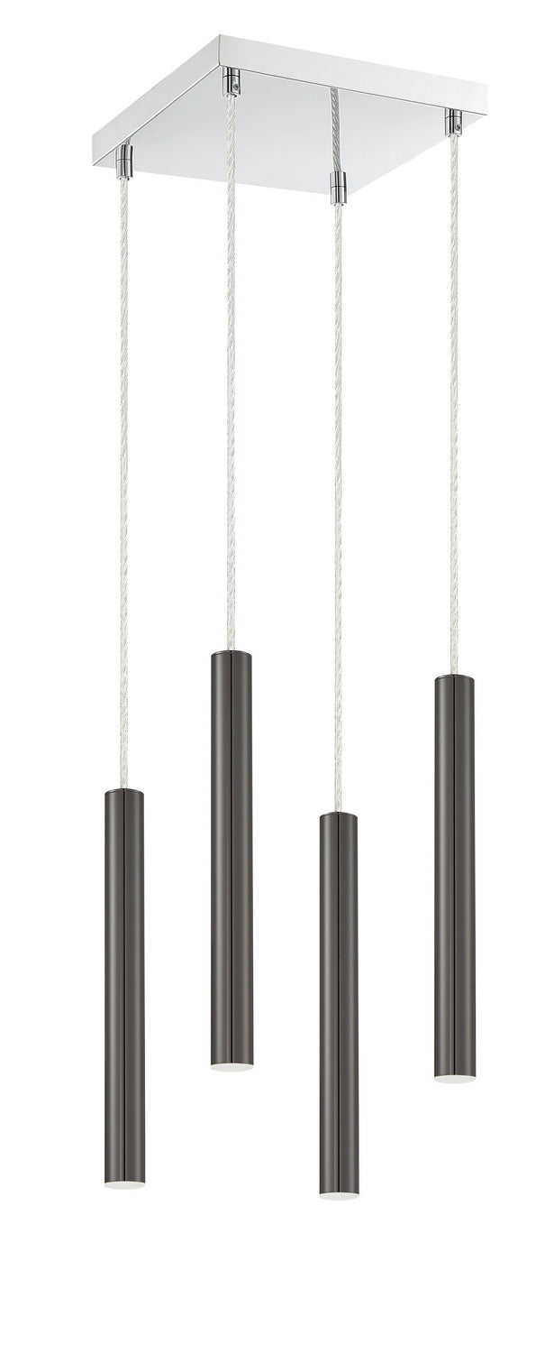 Z-Lite 917MP12-PBL-LED-4SCH LED Chandelier, Chrome