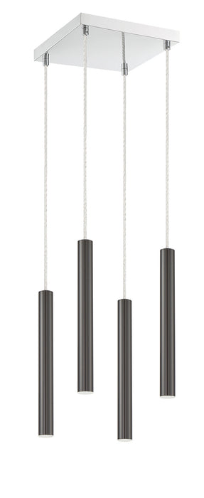 Z-Lite 917MP12-PBL-LED-4SCH LED Chandelier, Chrome