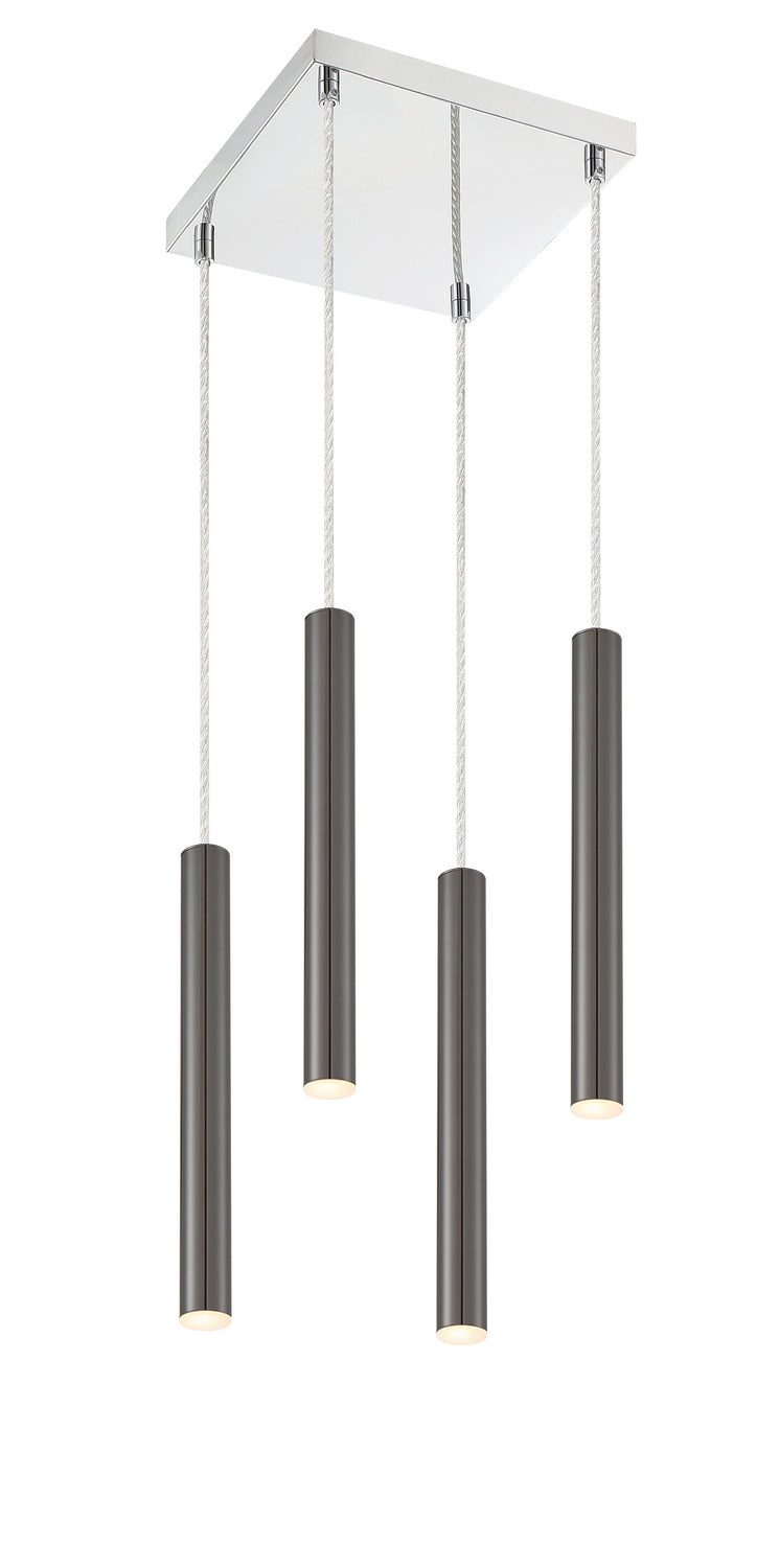 Z-Lite 917MP12-PBL-LED-4SCH LED Chandelier, Chrome