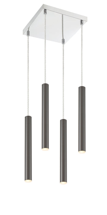 Z-Lite 917MP12-PBL-LED-4SCH LED Chandelier, Chrome