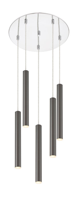 Z-Lite 917MP12-PBL-LED-5RCH LED Chandelier, Chrome