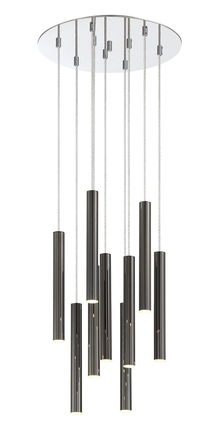 Z-Lite 917MP12-PBL-LED-9RCH LED Chandelier, Chrome
