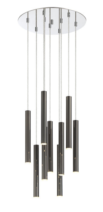 Z-Lite 917MP12-PBL-LED-9RCH LED Chandelier, Chrome