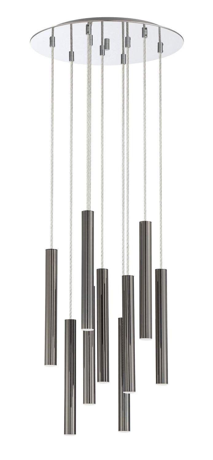 Z-Lite 917MP12-PBL-LED-9RCH LED Chandelier, Chrome