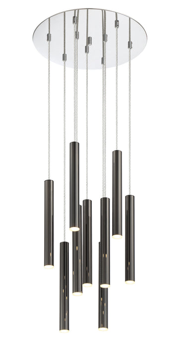 Z-Lite 917MP12-PBL-LED-9RCH LED Chandelier, Chrome