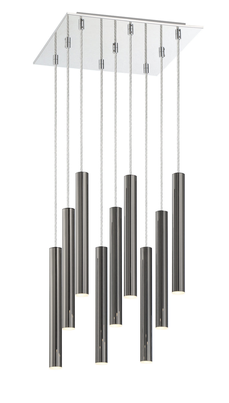 Z-Lite 917MP12-PBL-LED-9SCH LED Chandelier, Chrome