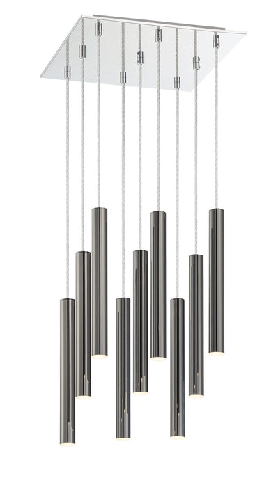 Z-Lite 917MP12-PBL-LED-9SCH LED Chandelier, Chrome