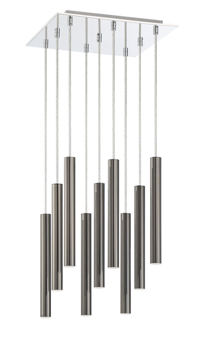 Z-Lite 917MP12-PBL-LED-9SCH LED Chandelier, Chrome