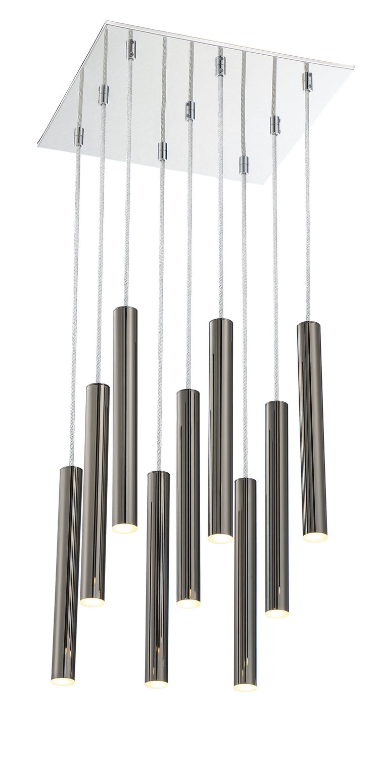 Z-Lite 917MP12-PBL-LED-9SCH LED Chandelier, Chrome