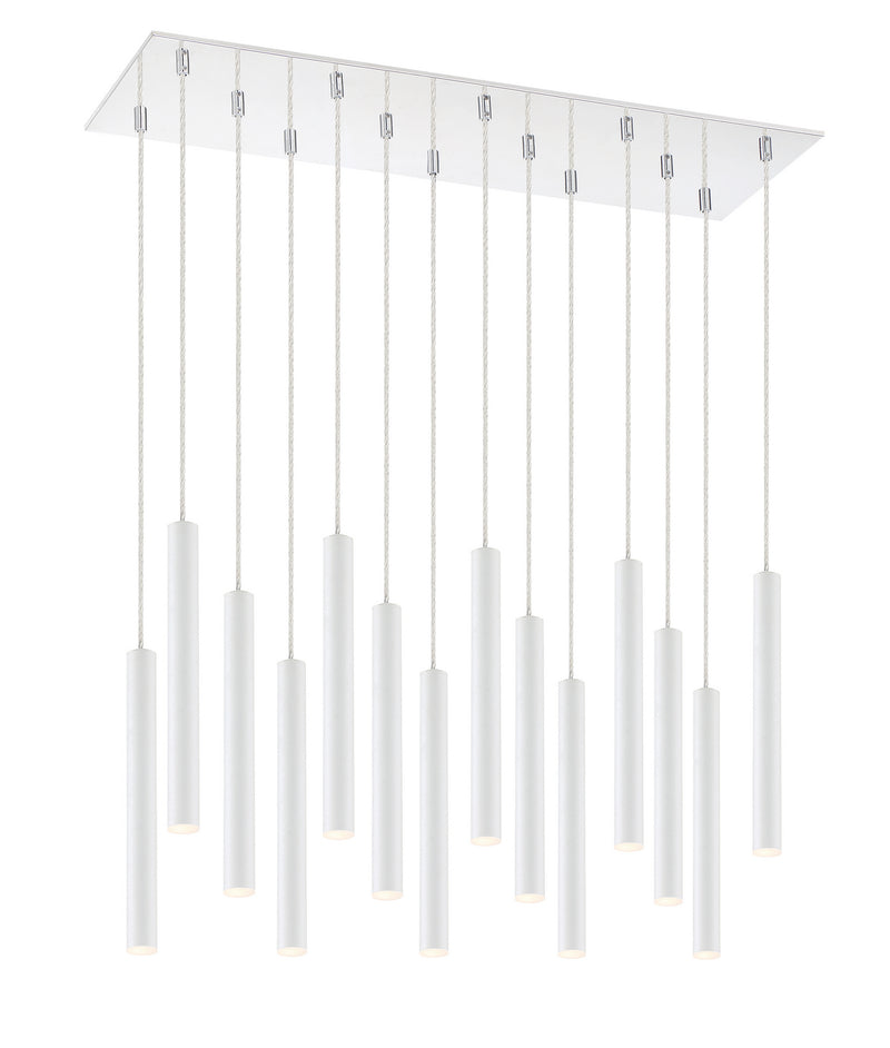 Z-Lite 917MP12-WH-LED-14LCH LED Chandelier, Chrome