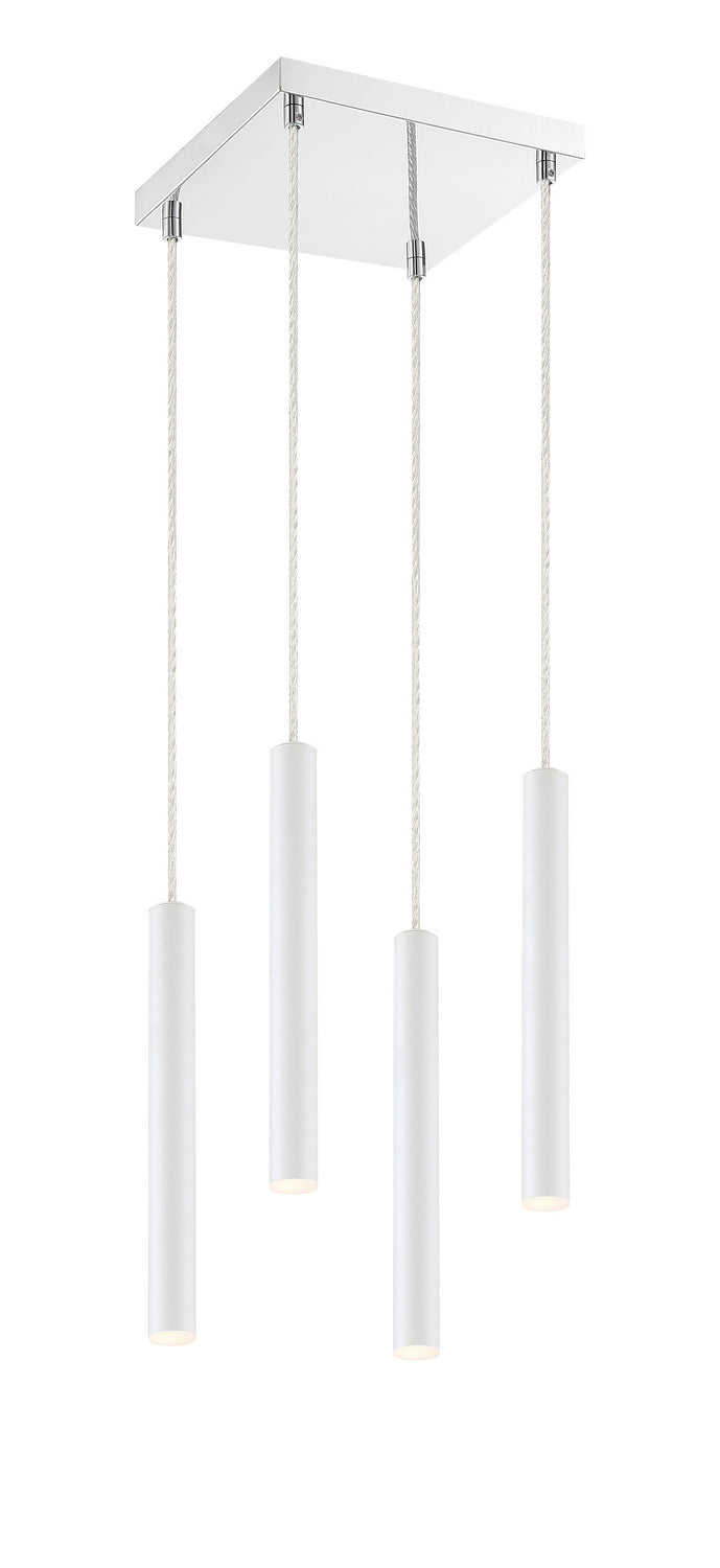 Z-Lite 917MP12-WH-LED-4SCH LED Chandelier, Chrome