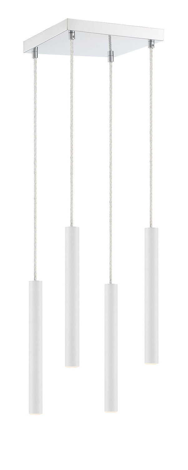 Z-Lite 917MP12-WH-LED-4SCH LED Chandelier, Chrome