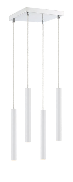 Z-Lite 917MP12-WH-LED-4SCH LED Chandelier, Chrome