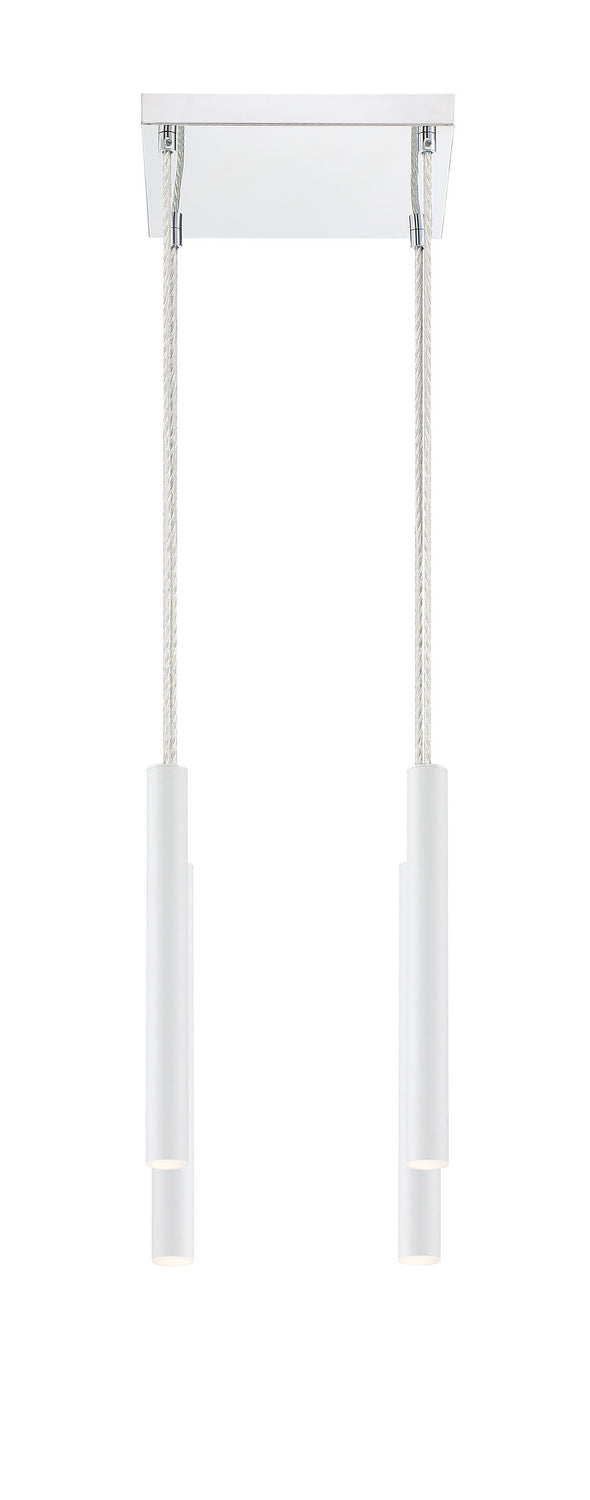 Z-Lite 917MP12-WH-LED-4SCH LED Chandelier, Chrome