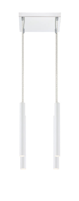 Z-Lite 917MP12-WH-LED-4SCH LED Chandelier, Chrome