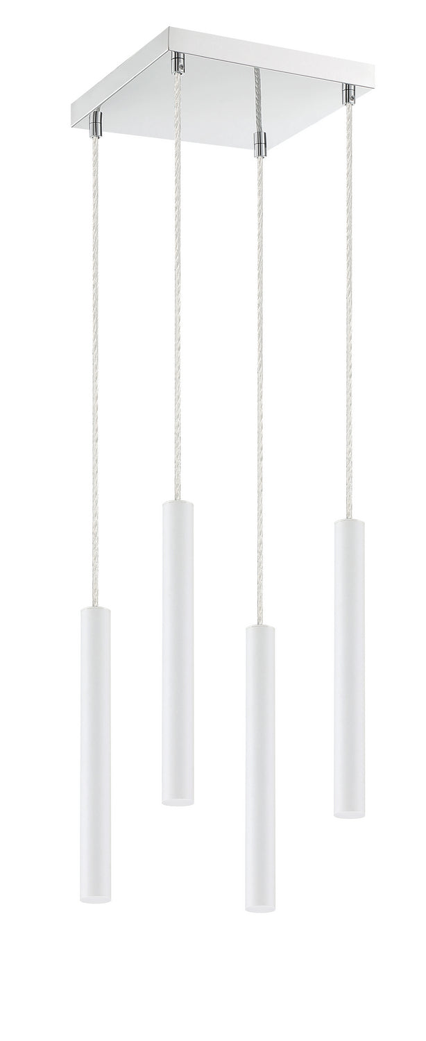 Z-Lite 917MP12-WH-LED-4SCH LED Chandelier, Chrome