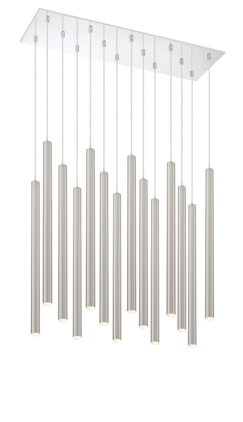 Z-Lite 917MP24-BN-LED-14LCH LED Chandelier, Chrome