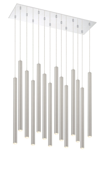 Z-Lite 917MP24-BN-LED-14LCH LED Chandelier, Chrome