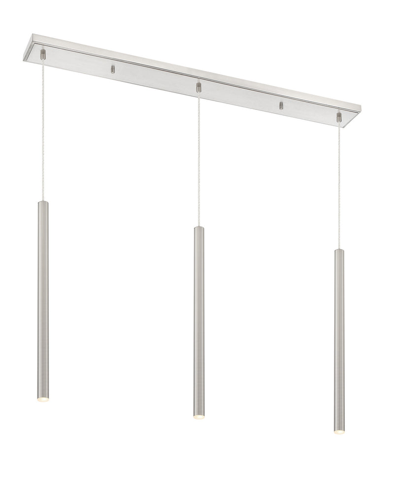 Z-Lite 917MP24-BN-LED-3LBN LED Linear Chandelier, Brushed Nickel