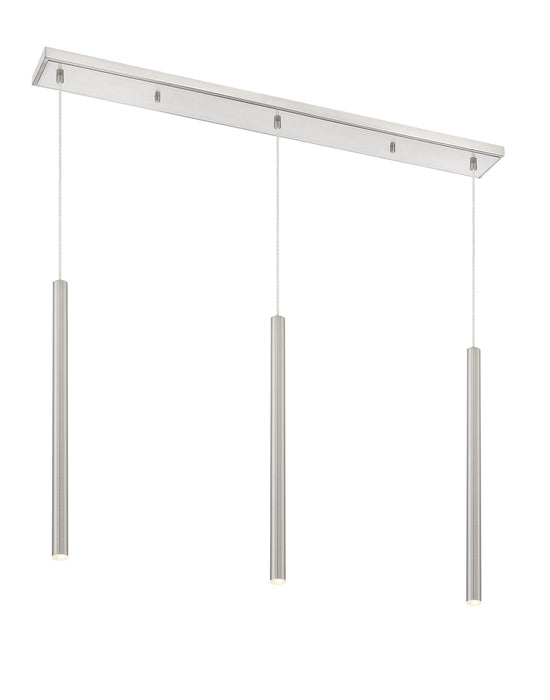 Z-Lite 917MP24-BN-LED-3LBN LED Linear Chandelier, Brushed Nickel