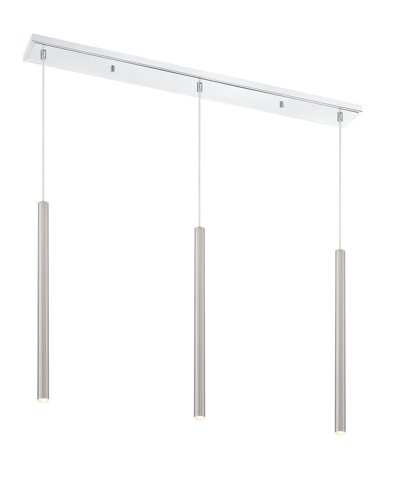 Z-Lite 917MP24-BN-LED-3LCH LED Linear Chandelier, Chrome