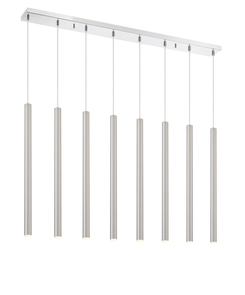 Z-Lite 917MP24-BN-LED-8LCH LED Linear Chandelier, Chrome