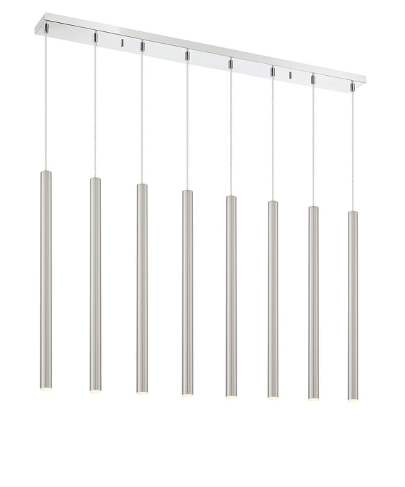 Z-Lite 917MP24-BN-LED-8LCH LED Linear Chandelier, Chrome