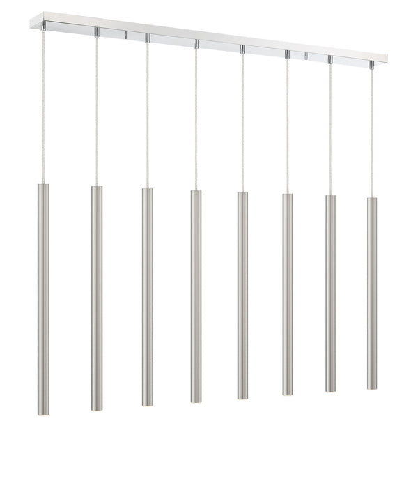Z-Lite 917MP24-BN-LED-8LCH LED Linear Chandelier, Chrome